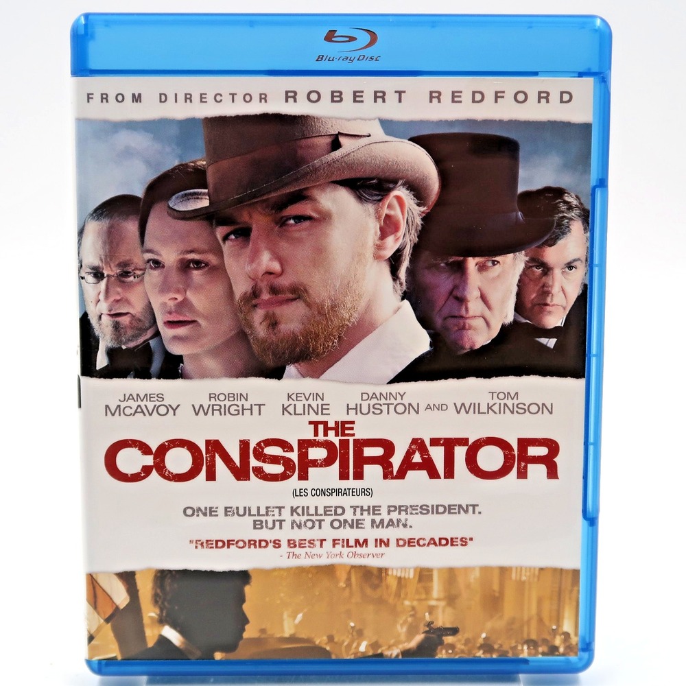 The Conspirator Blu-ray Disc 2011 James McAvoy Robin Wright Robert Redford Movie